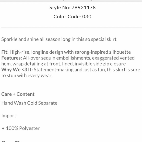 HOST PIC FREE PEOPLE SEQUIN POETS SKIRT MIDI LENGTH FULLY LINED SIZE 4 - Picture 4 of 9